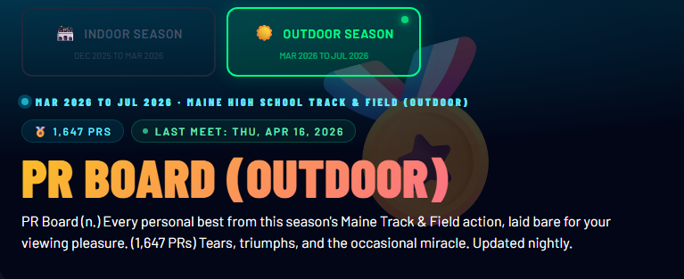 Opening Day Arrived. Maine Track Pretended It Was Ready.