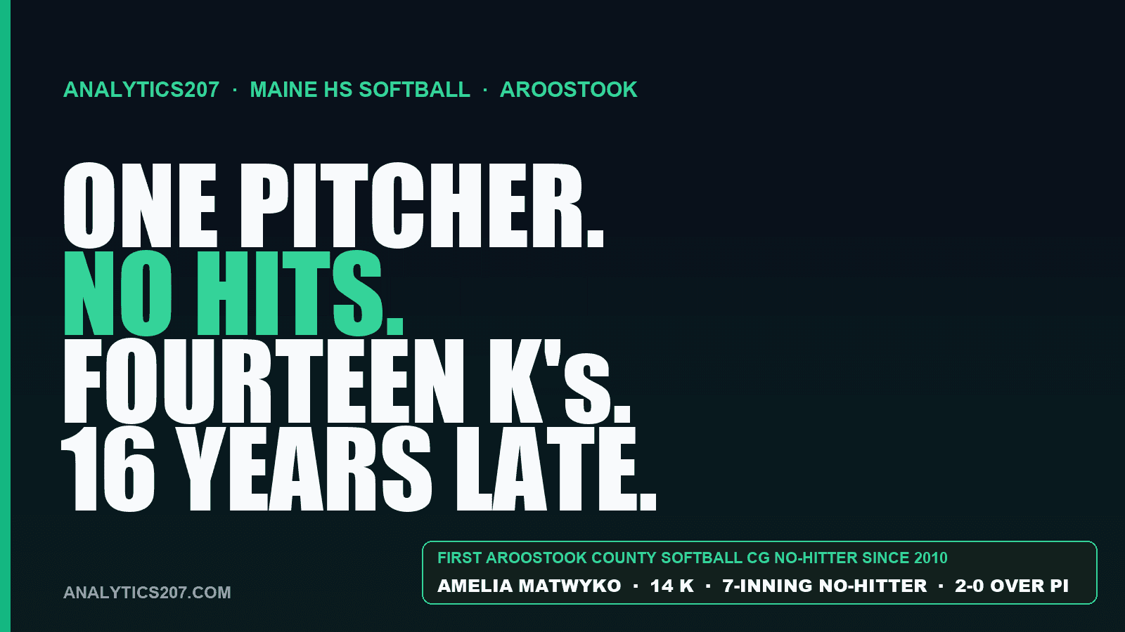 Amelia Matwyko Just Did Something The County Hadn't Seen in 16 Years