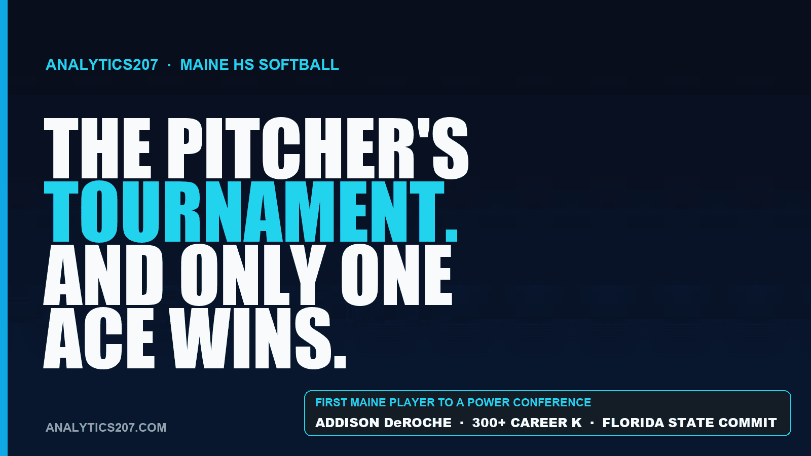 The Pitcher's Tournament: Maine Softball 2026 Will Be Won in the Circle