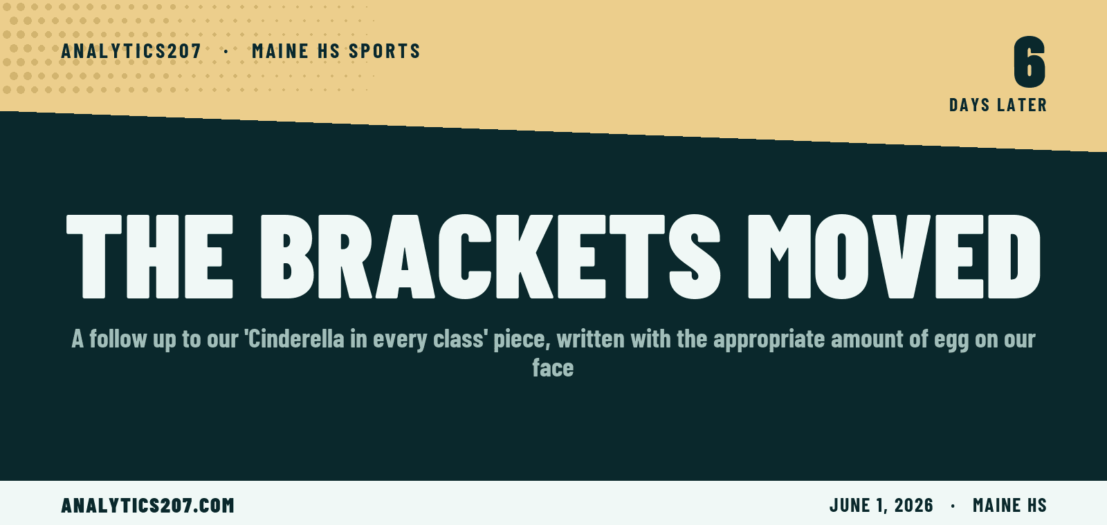 Six Days Later, the Brackets Already Made Us Look Silly