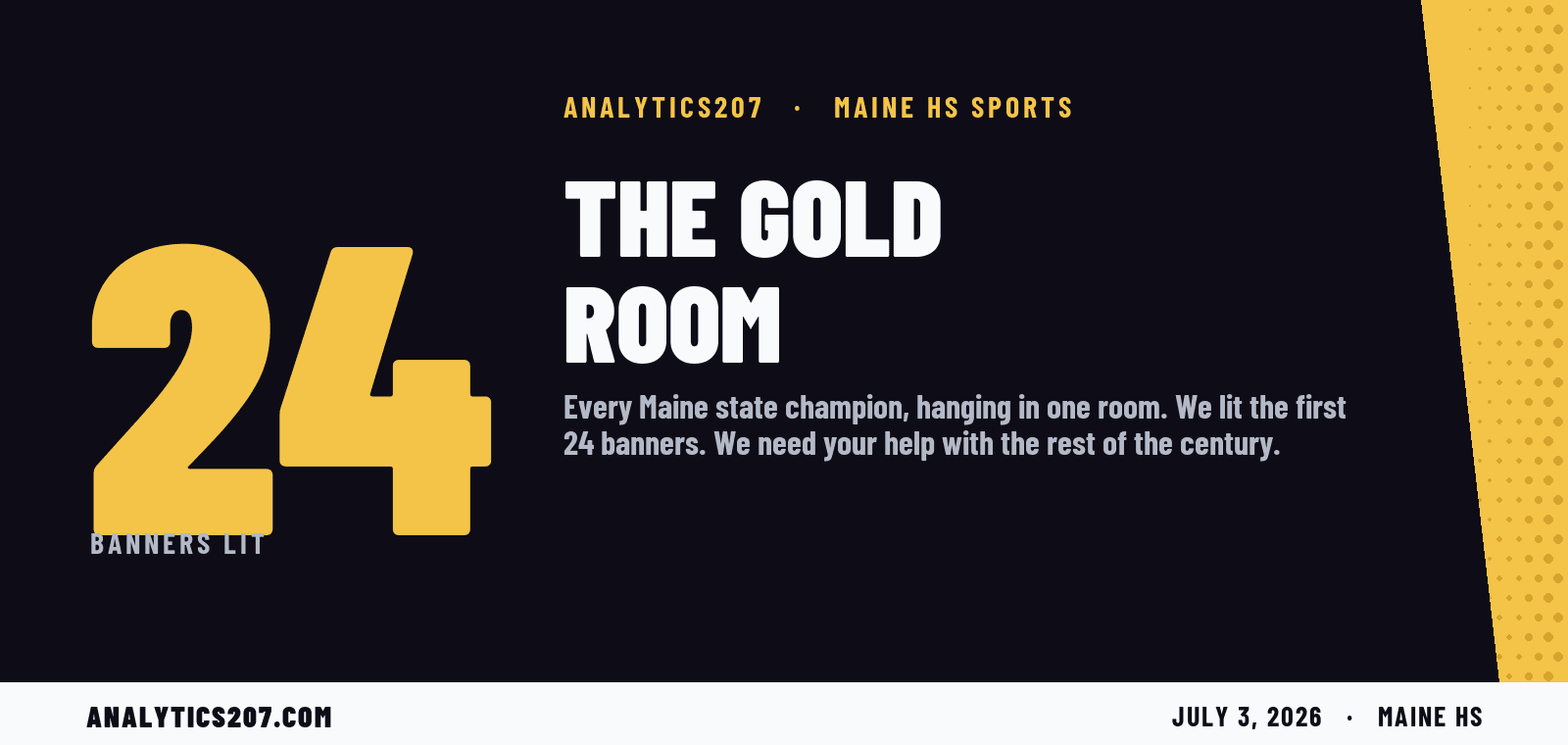 The Gold Room Is Open. Most of It Is Dark.