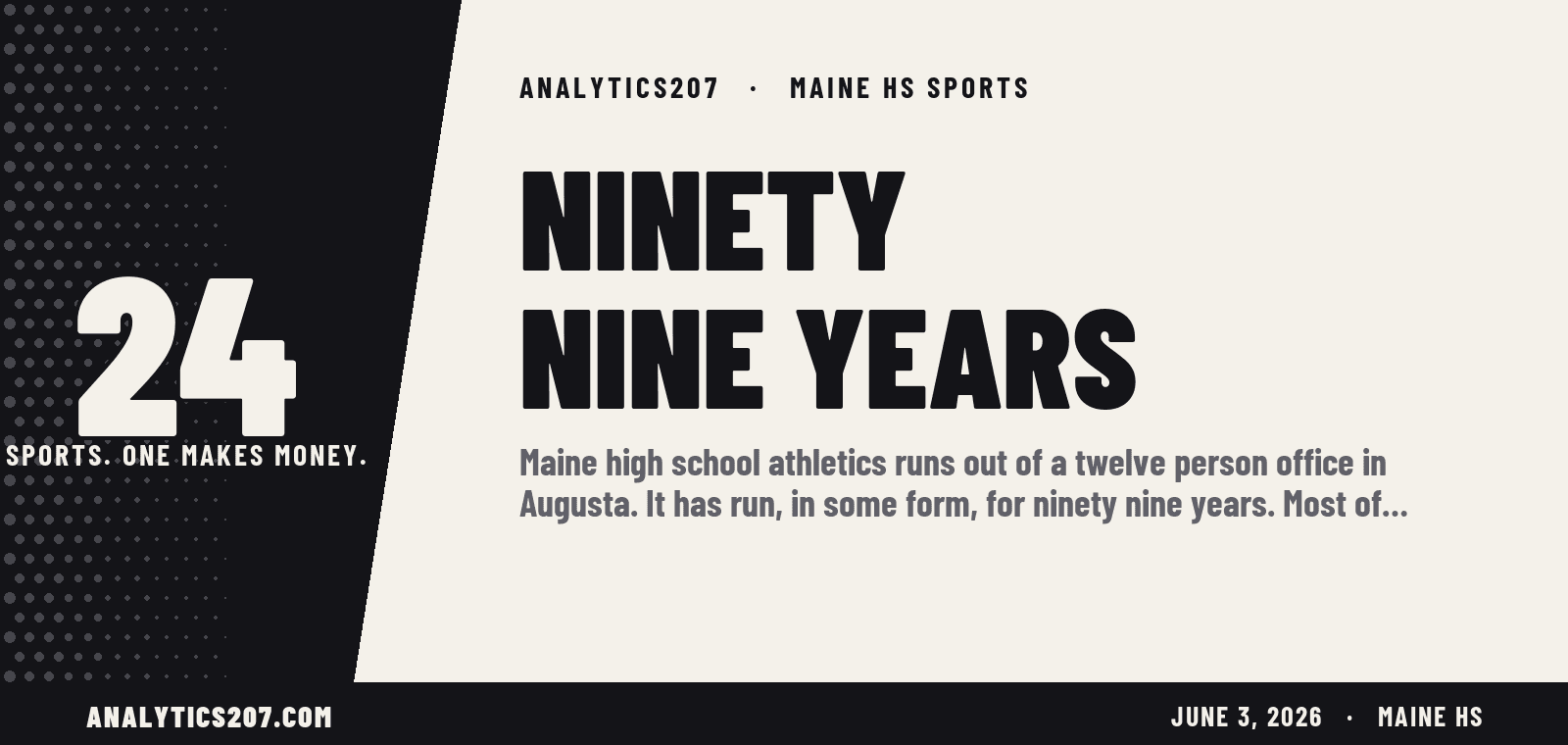 MPA: Twenty-Four Sports. One Makes Money.