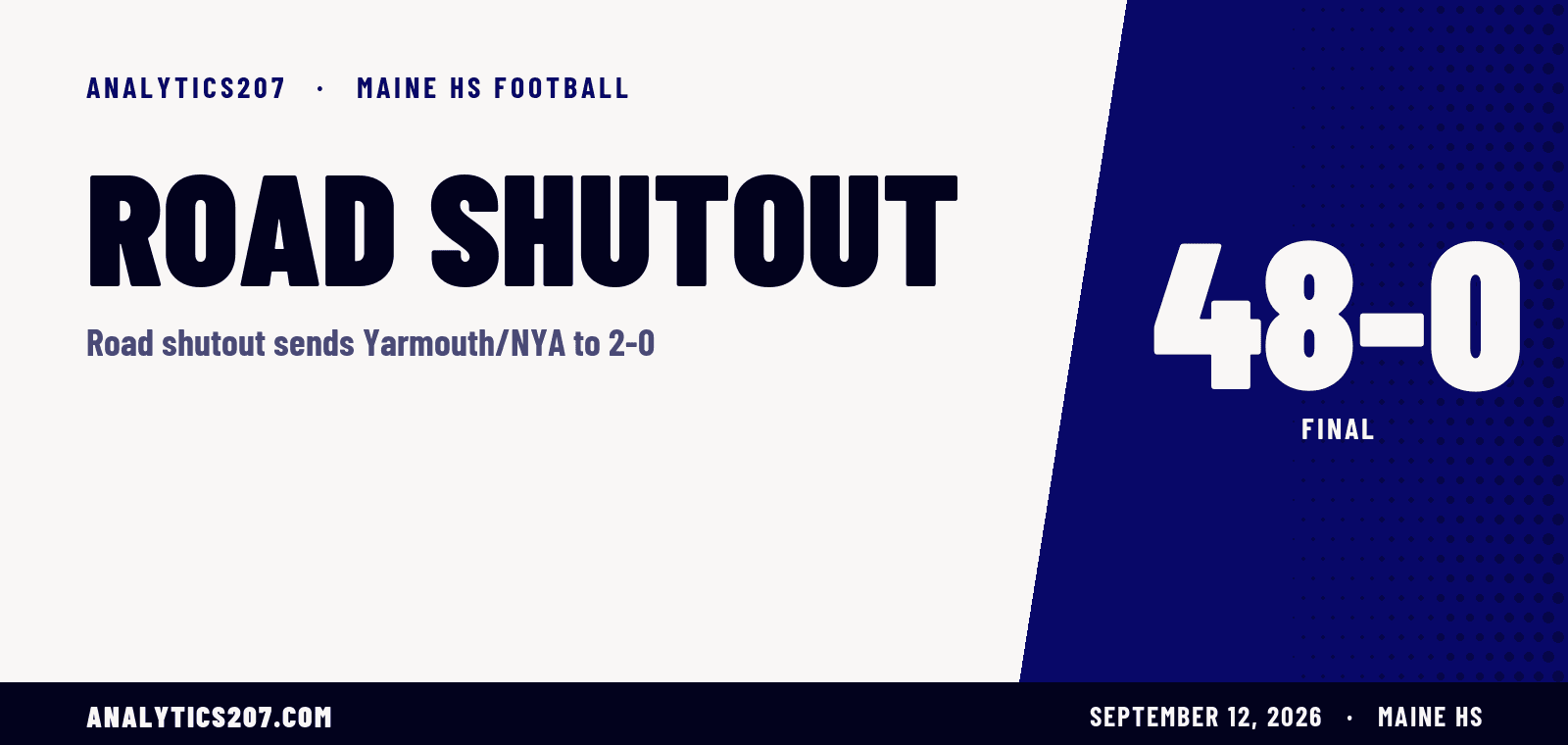 Yarmouth/NYA blanks Spruce Mountain 48-0