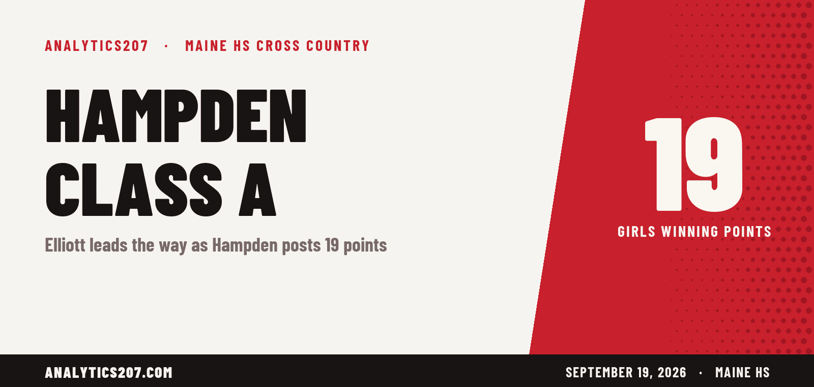 Hampden Girls Win Class A at PVC/KVAC Crossover